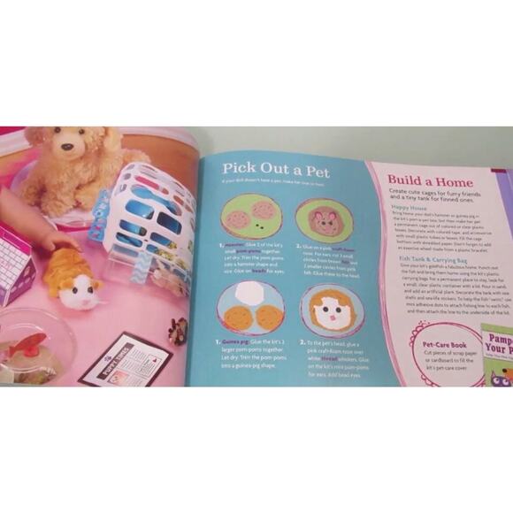 NEW American Girl DOLL PET BOOK 24pc CRAFT & ACTIVITY Set Care & Play Dog Cats - Picture 5 of 12